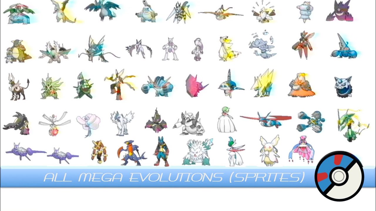 All Mega Evolutions (Animated Sprites) メガシンカ