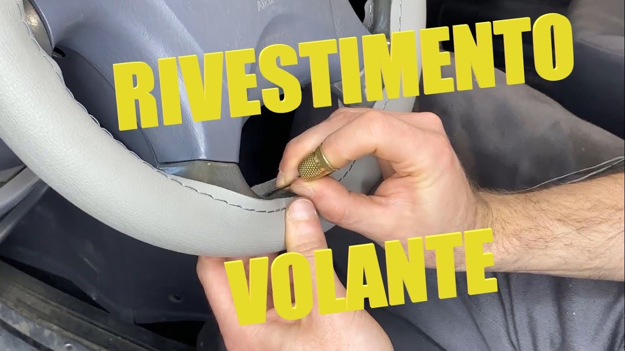 HOW TO COVER A STEERING WHEEL - COME RIVESTIRE UN VOLANTE Copri volante in pelle By Amazon