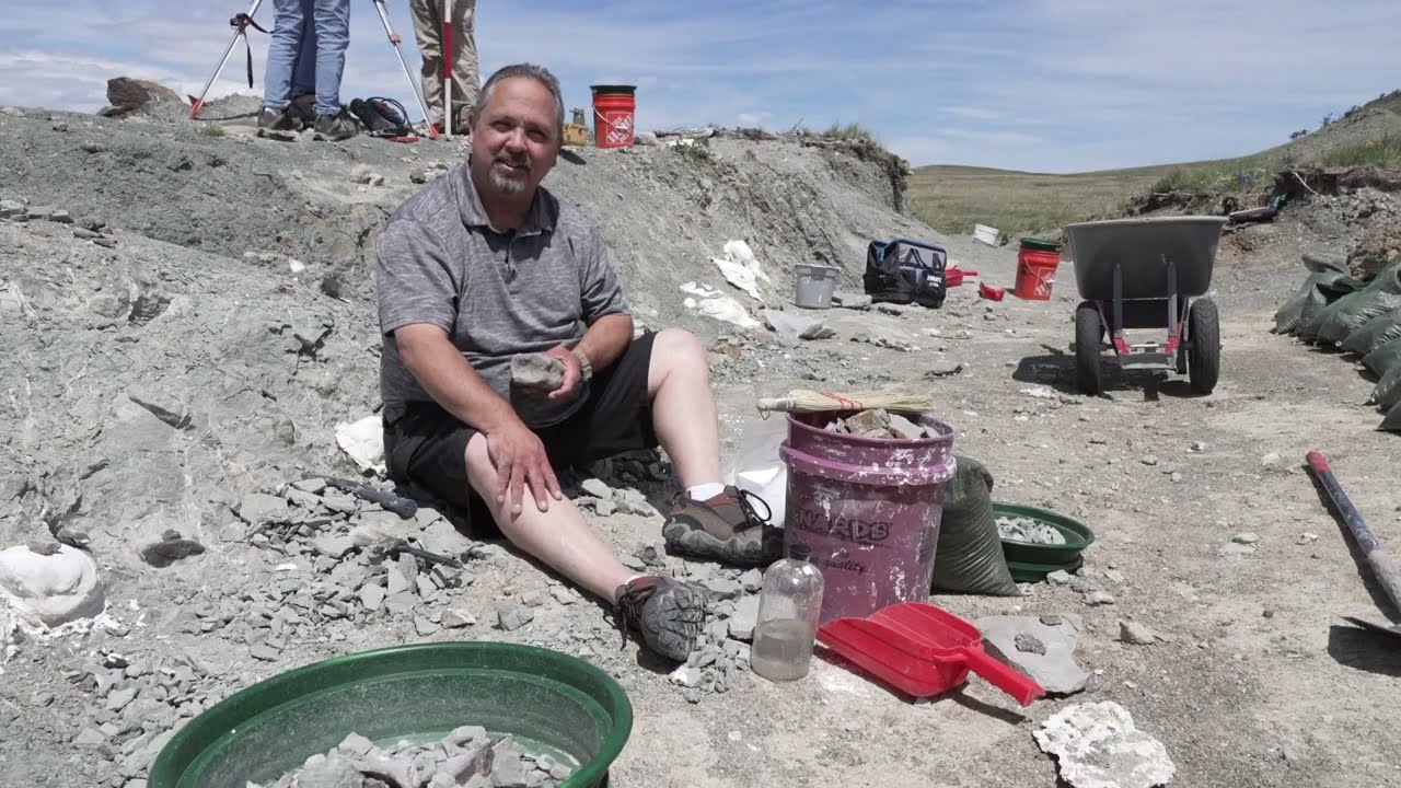 Digging up bones on the Montana Dinosaur Trail