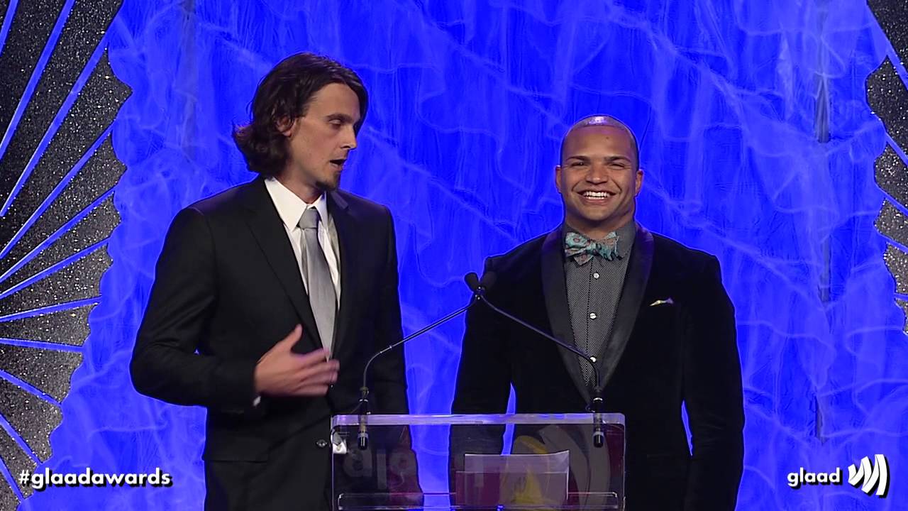 Chris Kluwe and Brendon Ayanbadejo at the #glaadawards