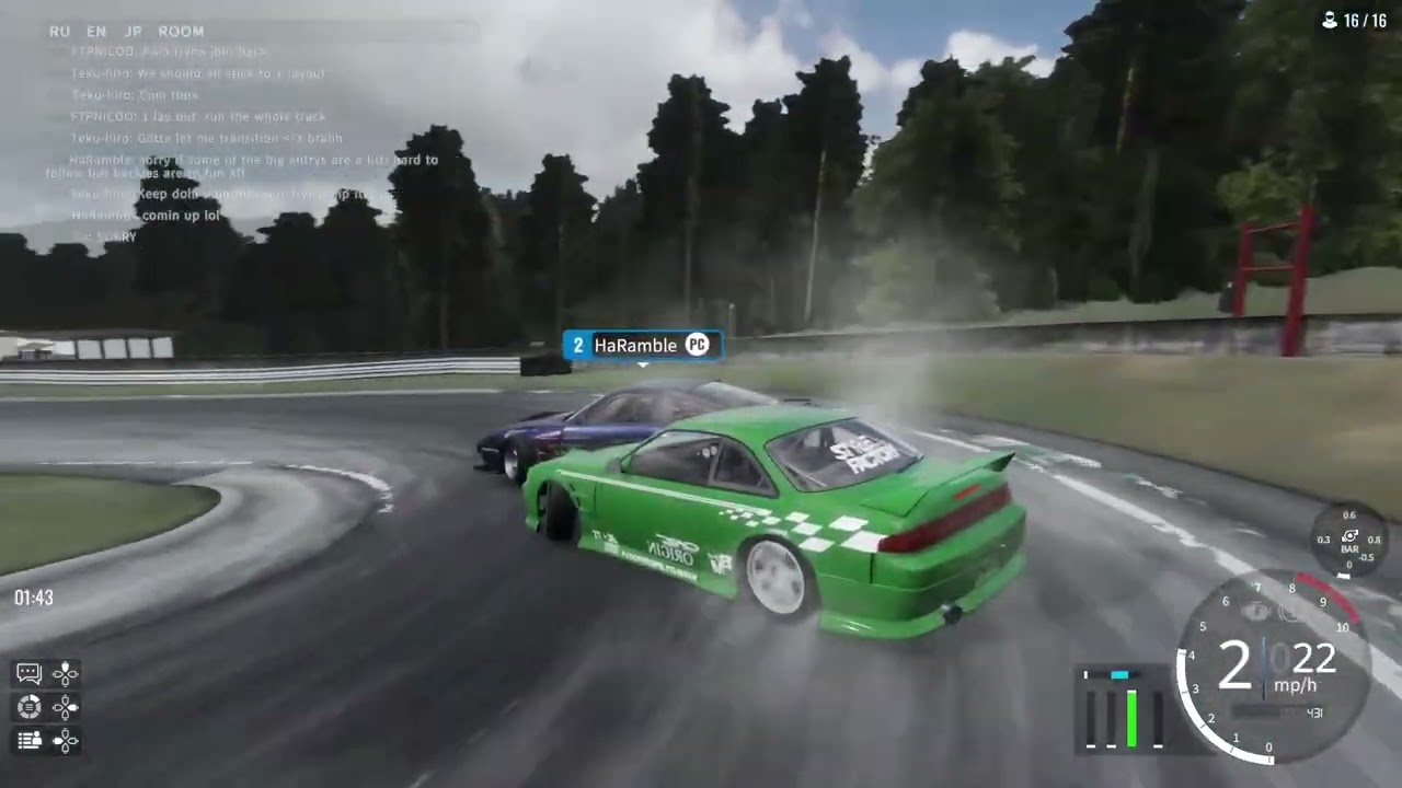 Sportland Yamanashi Tandem │ Nissan Silvia S14 CarX Drift Racing Online 100adh