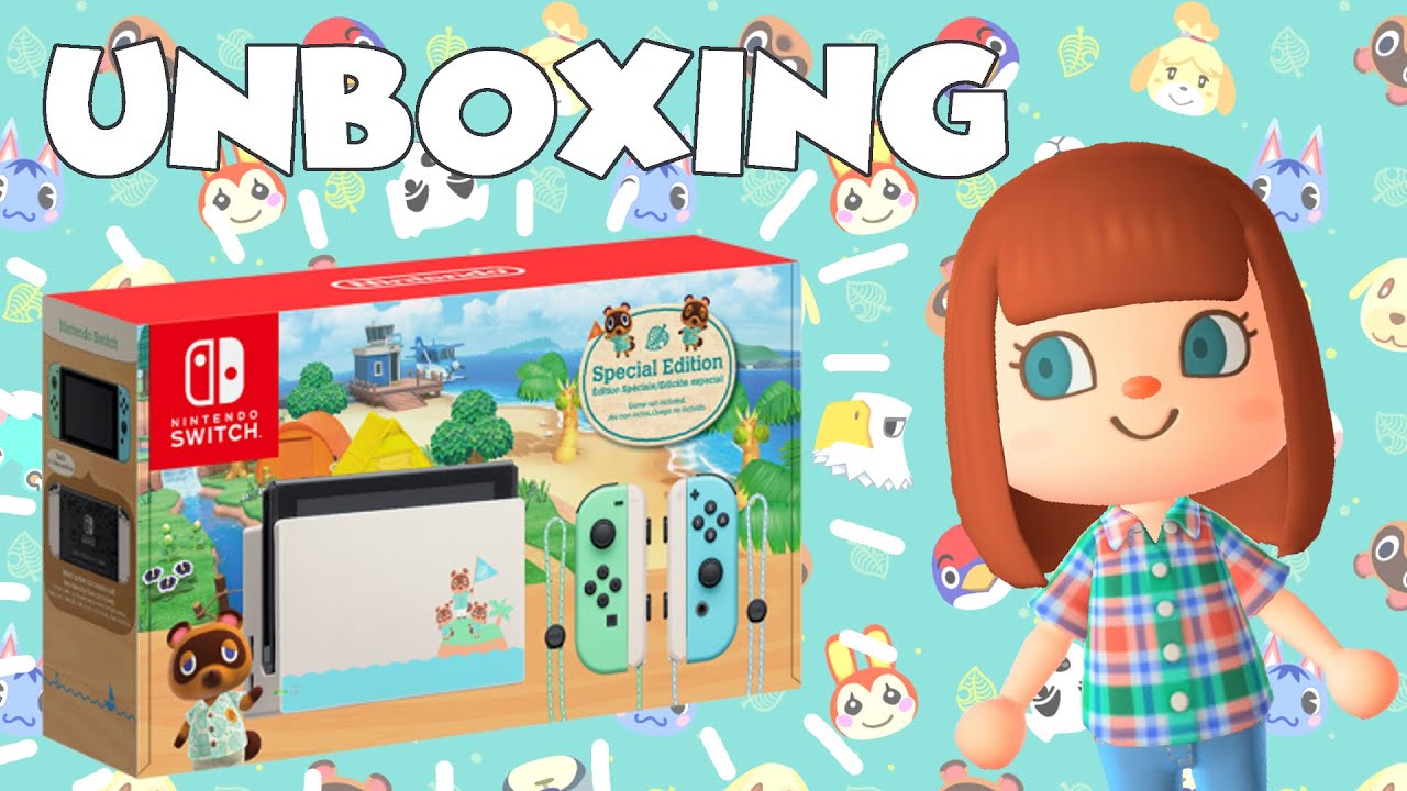 ✂️ UNBOXING - Animal Crossing New Horizons Edition Nintendo Switch 🌳