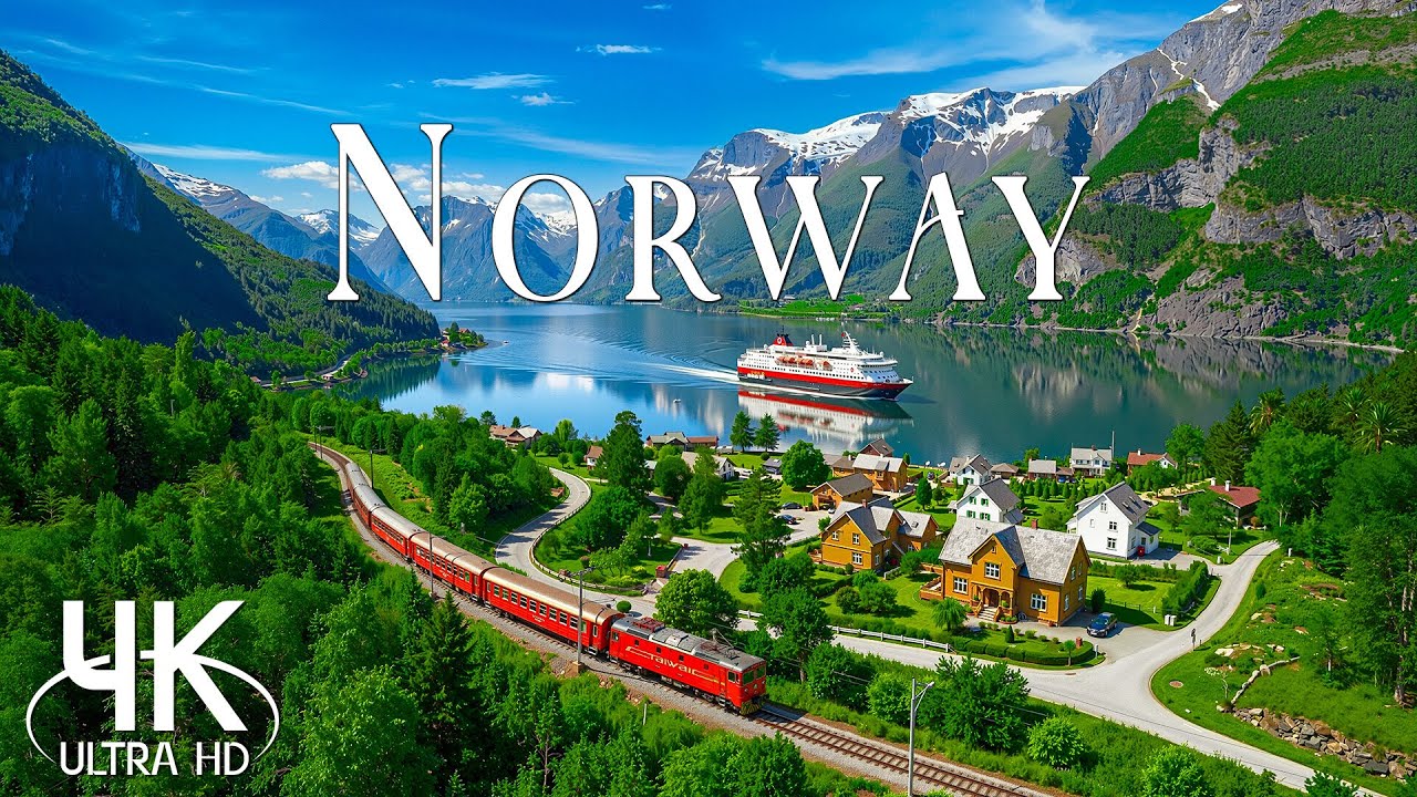 Norway in 4K | Majestic Fjords, Dramatic Mountains & Peaceful Nordic Ambience