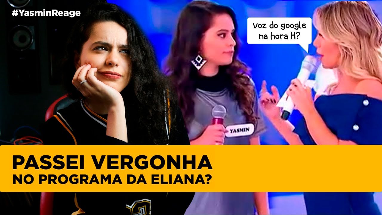 IMITO A VOZ DO GOOGLE NA HORA H? | Reagindo à Yasmin Yassine no programa da Eliana