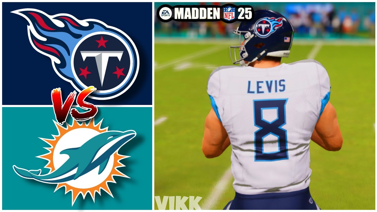 Titans vs Dolphins Week 4 Simulation (Madden 25 Rosters)