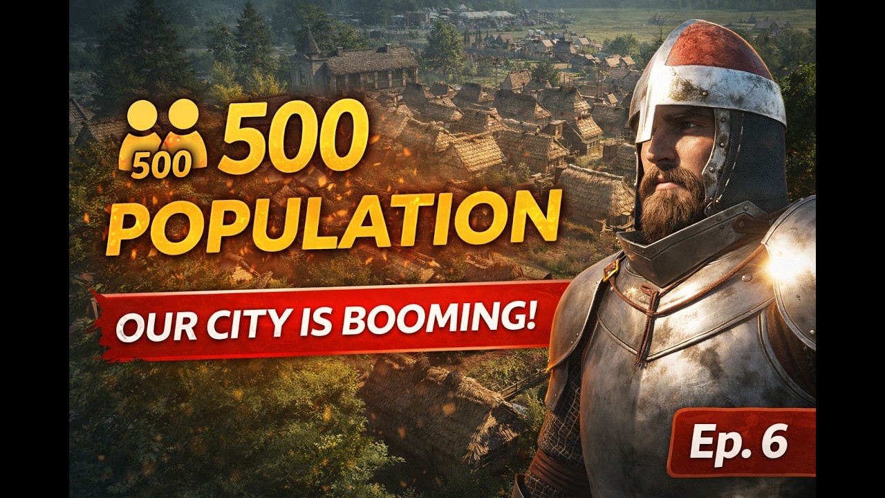500 Population Already?! Our City Is Booming! | Manor Lords Ep. 6