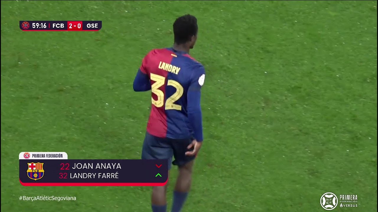 Landry Farré vs Gimnástica Segoviana - Gem FC Barcelona ⭐