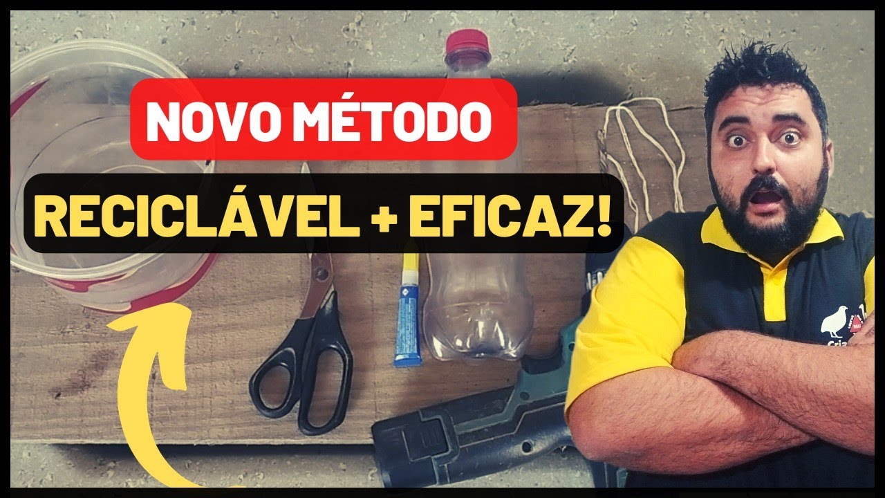 Faça você mesmo um bebedouro automático para pintinhos e codornas RECICLÁVEL e SUPER FÁCIL