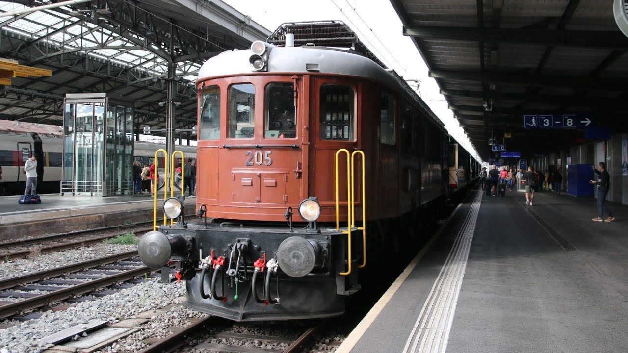 la magnifique Ae 6/8 205 de BLS historic