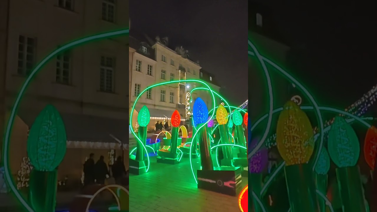 Warszawa, 🇵🇱. Polska. Walk, Illumination in Warsaw, Royal Route Walk. 