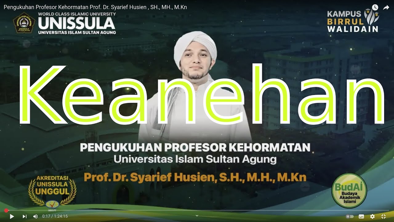 Gelar Doktor yang aneh dan Professor Humoris Causa untuk Husien Baagil Tuban dari UNISSULA Semarang