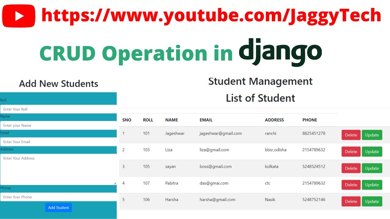 CRUD Operations in Django | JaggyTech