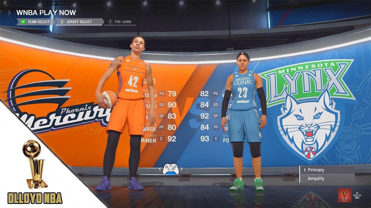 NBA Live 18 Gameplay - Lynx vs Mercury WNBA Raw Gameplay