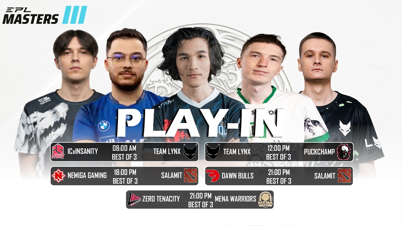 🔴[LIVE] TEAM LYNX vs PUCKCHAMP | Bo3 | PLAY-IN | EPL MASTERS III #dota2live