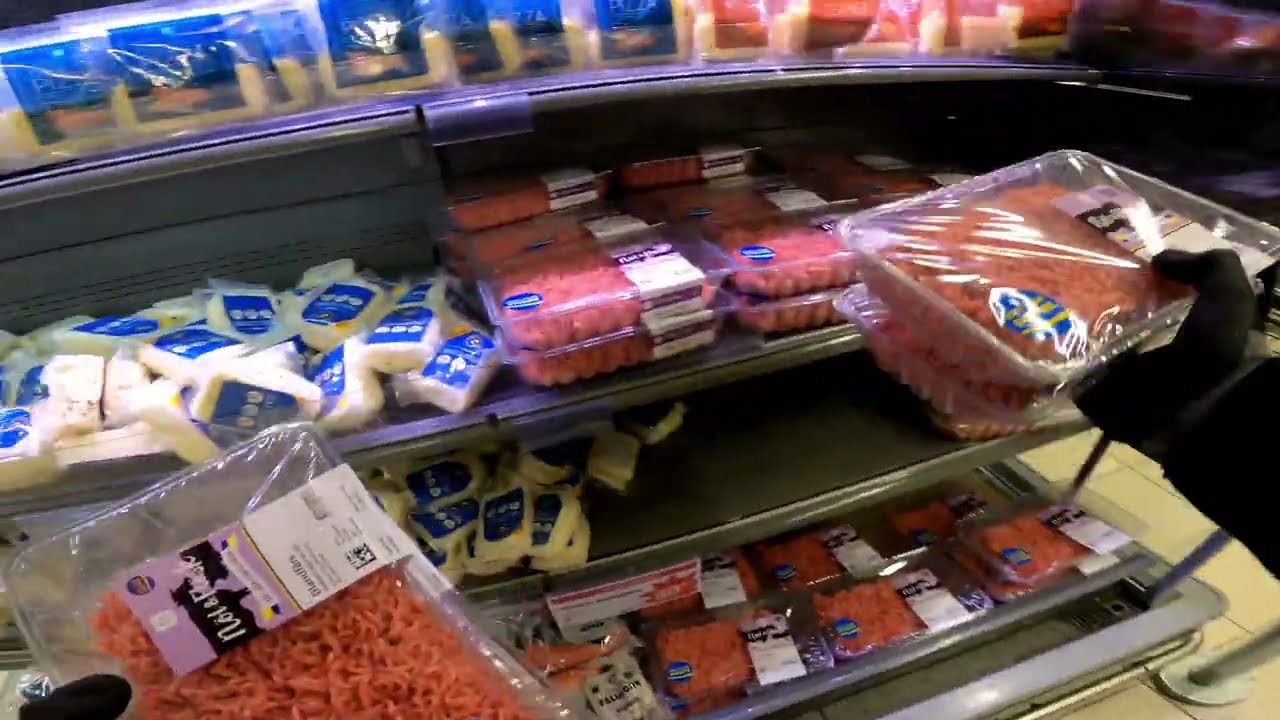 Stocking up fresh meat | Grocery Store POV