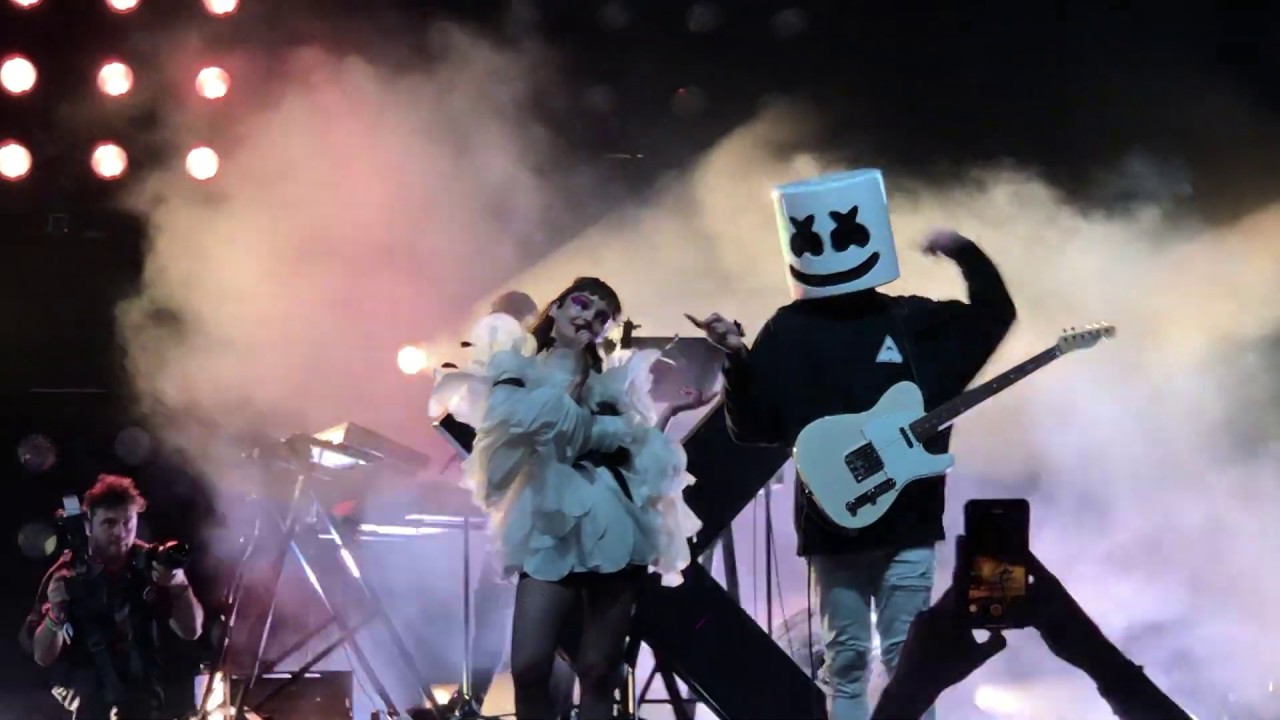 CHVRCHES - Here With Me  (with Marshmello) -  Coachella 2019 Weekend 1 - 4/14/2019