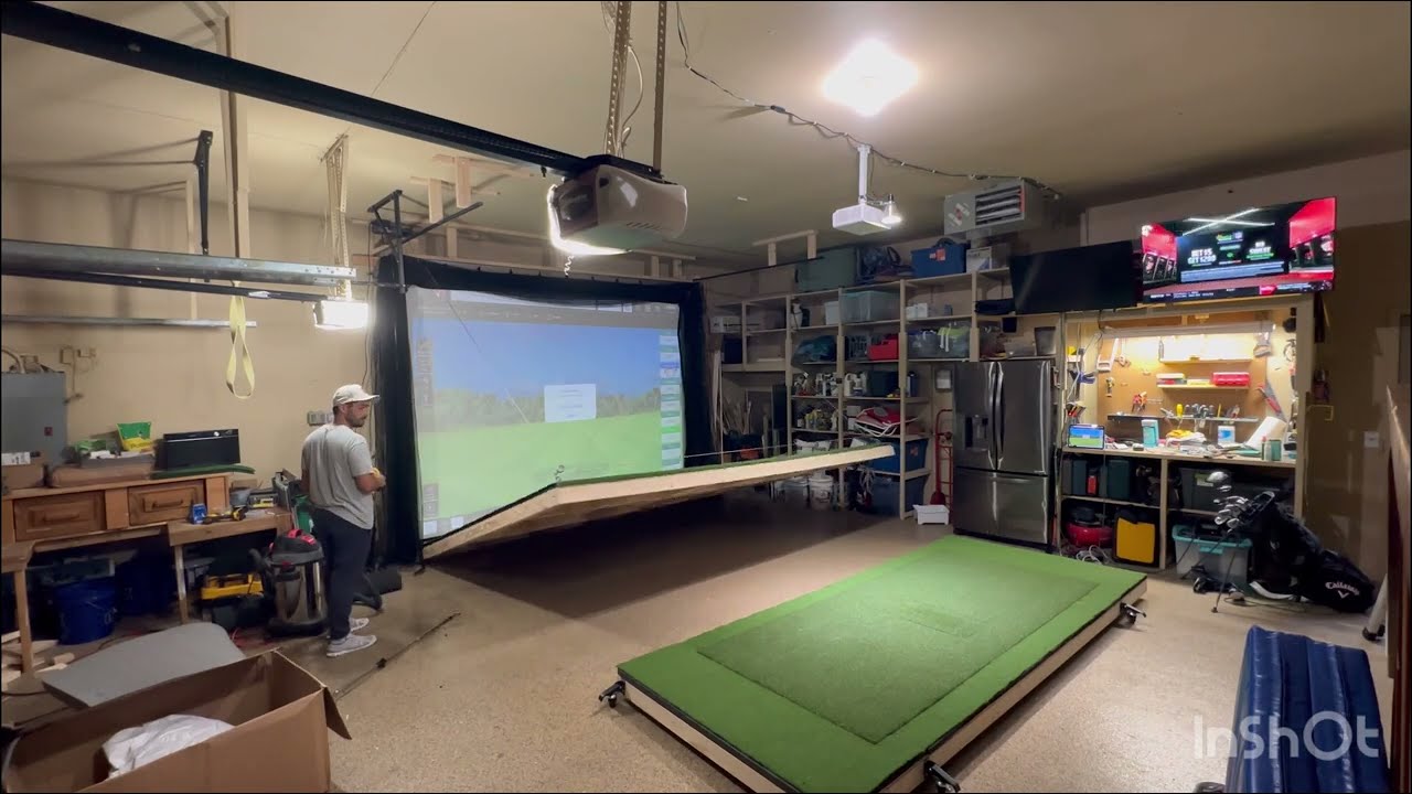 Fold Up Garage Golf Simulator
