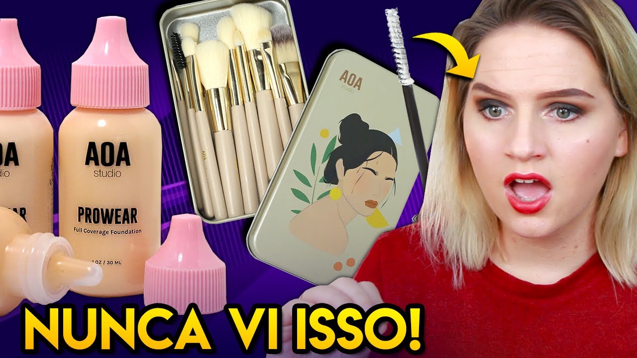 Comprei maquiagens BARATINHAS em um site DESCONHECIDO!