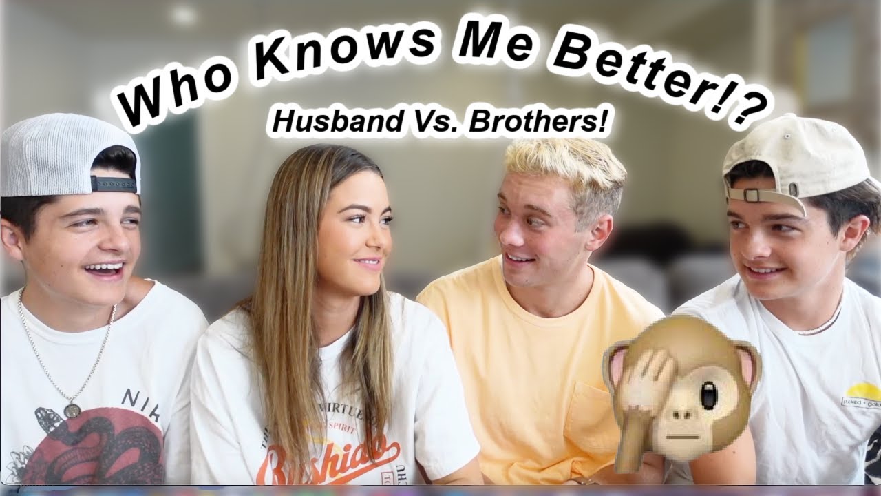 Who Knows Me Better? Husband VS. Brothers! | Alyssa & Dallin