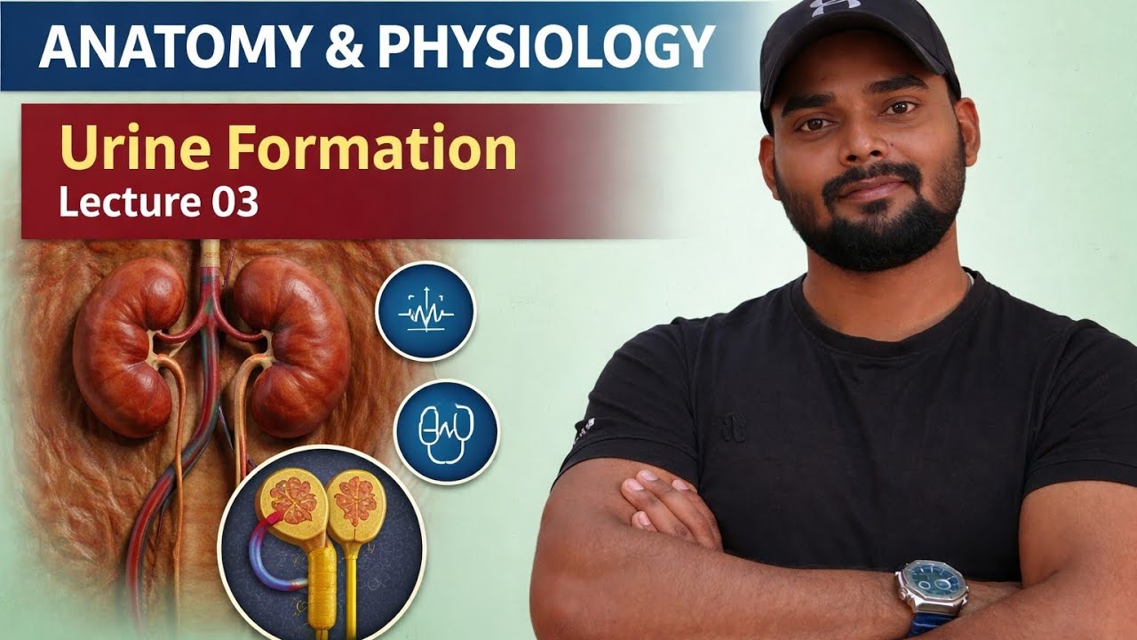 Lecture:03 Urine Formation Process in Nephron | Anatomy & Physiology 