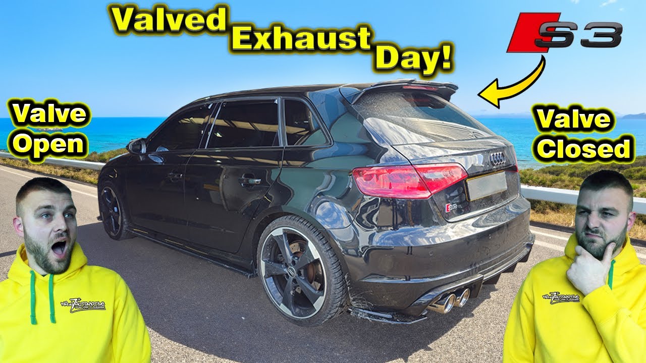 SAVAGE 400BHP Audi S3 8V Получите потрясающую кастомную выхлопную систему с клапанами!