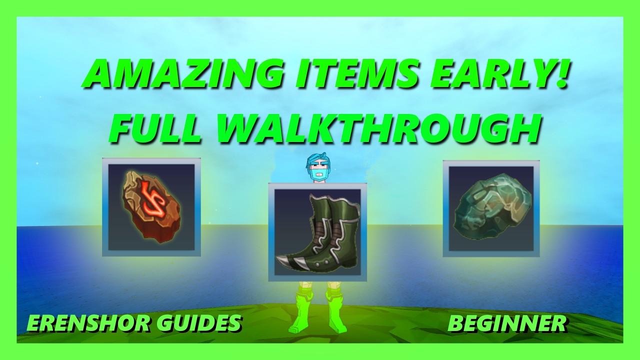 Journeying Boots + 2 Teleport Runes Right After The Tutorial! Full Walkthrough! Erenshor Guides