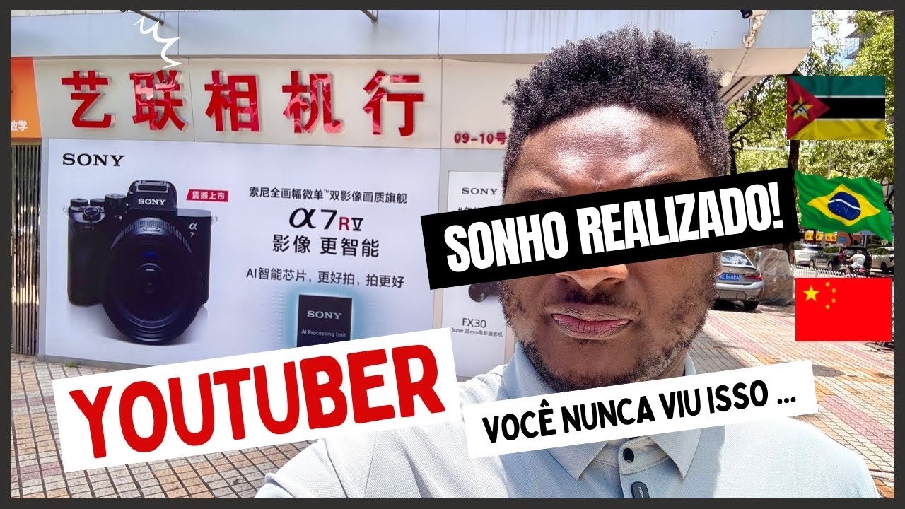Invandi o Mundo das C&acirc;meras SONY, CANON , NIKON na CHINA e Mostrei Pre&ccedil;os 😍 🇨🇳🇲🇿🇧🇷