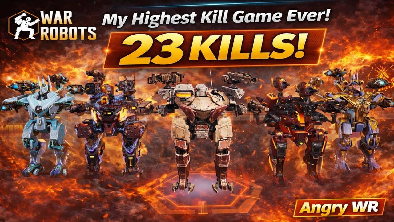 23 KILLS… My Highest Kill Game Ever in War Robots! | Angry WR