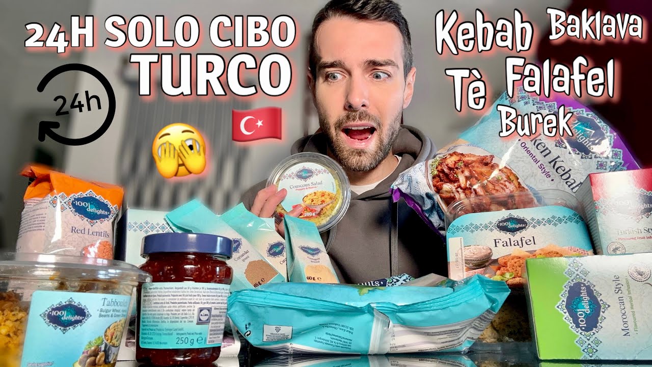 MANGIO PER 24 ORE SOLO CIBO TURCO! 🇹🇷 *inaspettato* | Vlog 22/aprile/2023