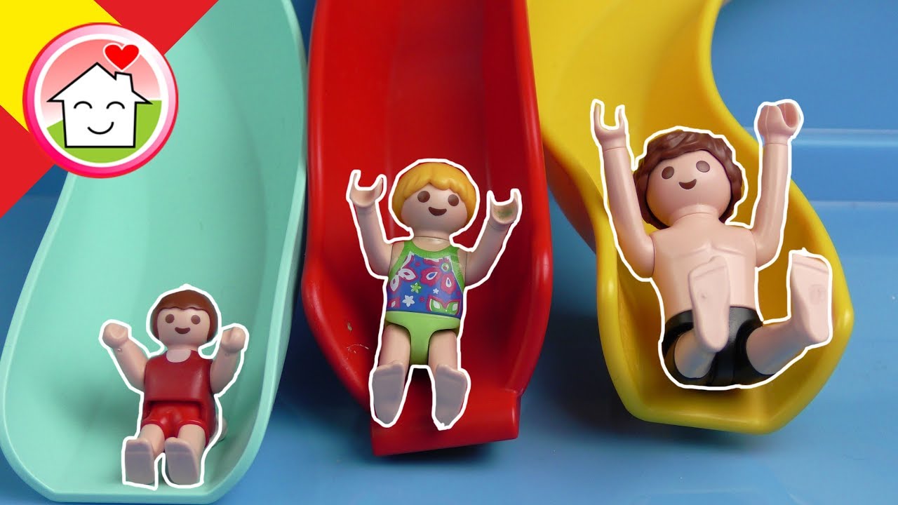 Playmobil en español Mega Pack:  parque acuático - La familia Hauser