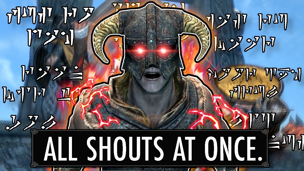 Skyrim, но я могу использовать ВСЕ крики одновременно