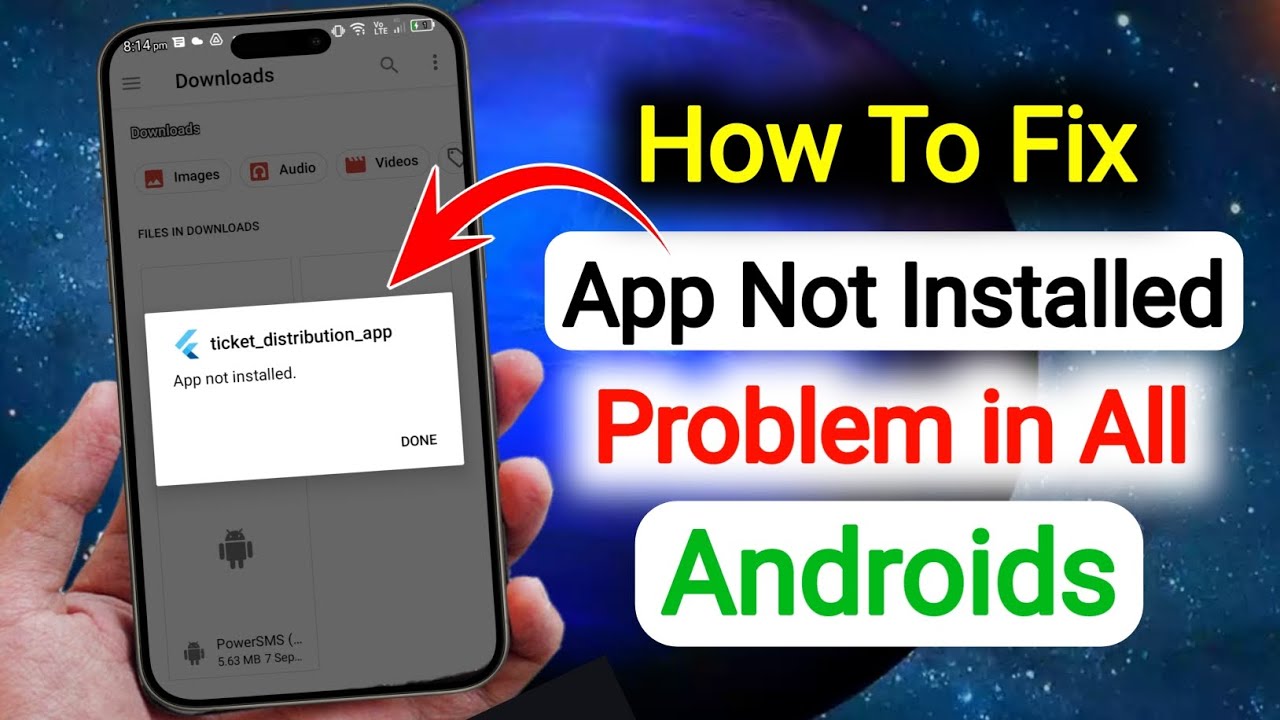 How to fix app not installed problem in All Androids | App Not Installed Android Fix 