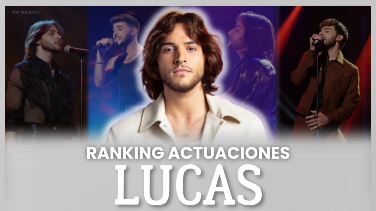 RANKING de las ACTUACIONES de LUCAS - OPERACIÓN TRIUNFO 2023 - Zoe Triunfita