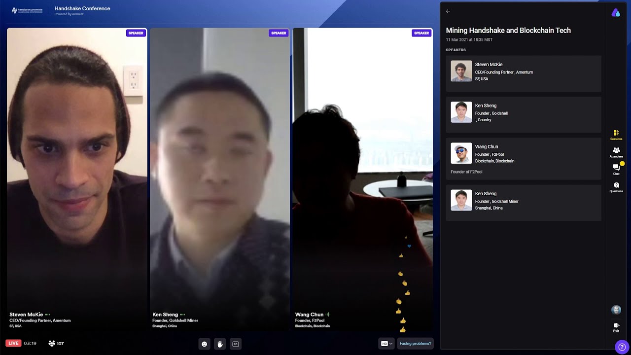 Chun Wang Speaking at HandyCon