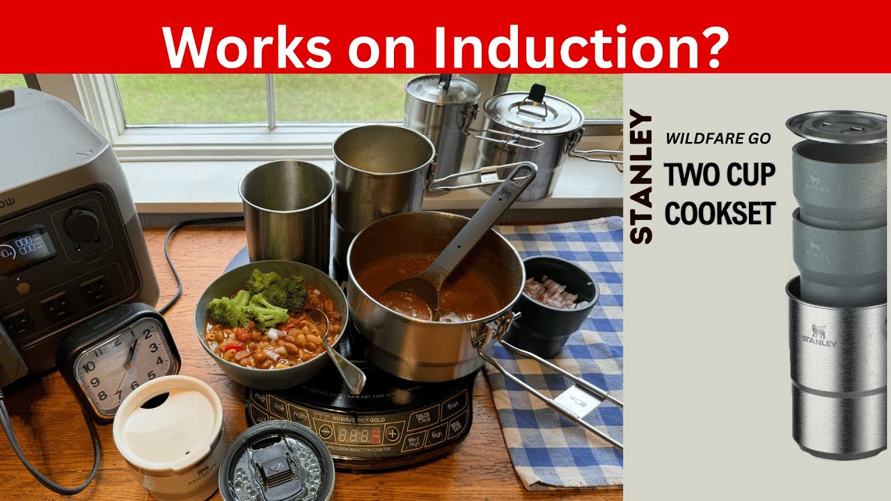 The Stanley Two-Cup Cookset - Does it work using Induction?  | Tested!