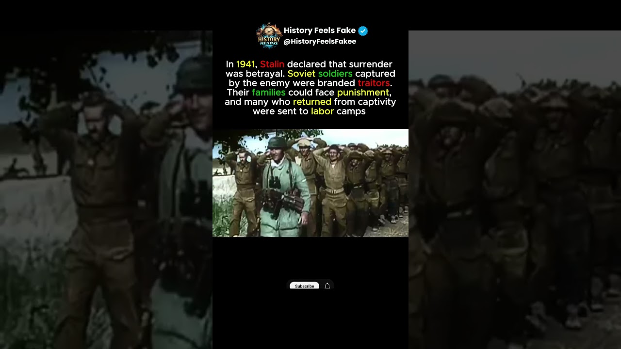 Stalin Punished His Own Soldiers for Surviving