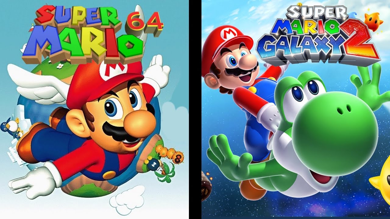 Super Mario 64 / Super Mario Galaxy 2: Whomp's Fortress Comparison