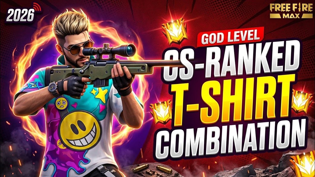 TOP 25 BEST DRESS COMBINATION | FOR | CS-RANKED S36 HEROIC T-SHIRT 🔥 FREE FIRE 🔥