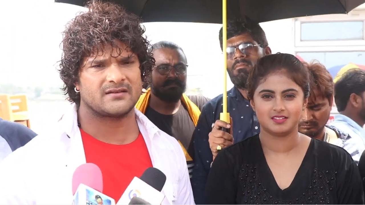 देखिये का बोले खेसारी लाल यादव ने मेघा श्री के बारे में फिर मेघा श्री का कही  Bhojpuri Movie Scene