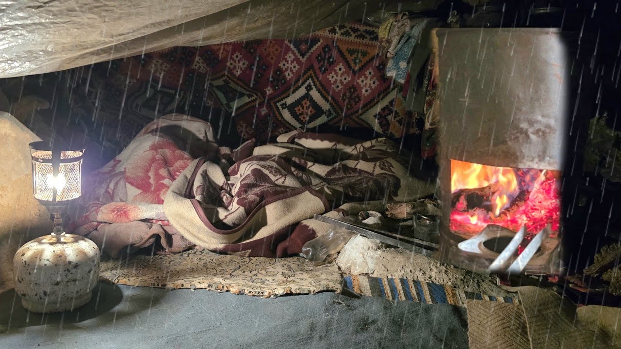 Жизнь в пещере: проливные дожди 🌧️ в горах Загрос 🏔️ и усилия кочевников 🏕️💪 по выживанию
