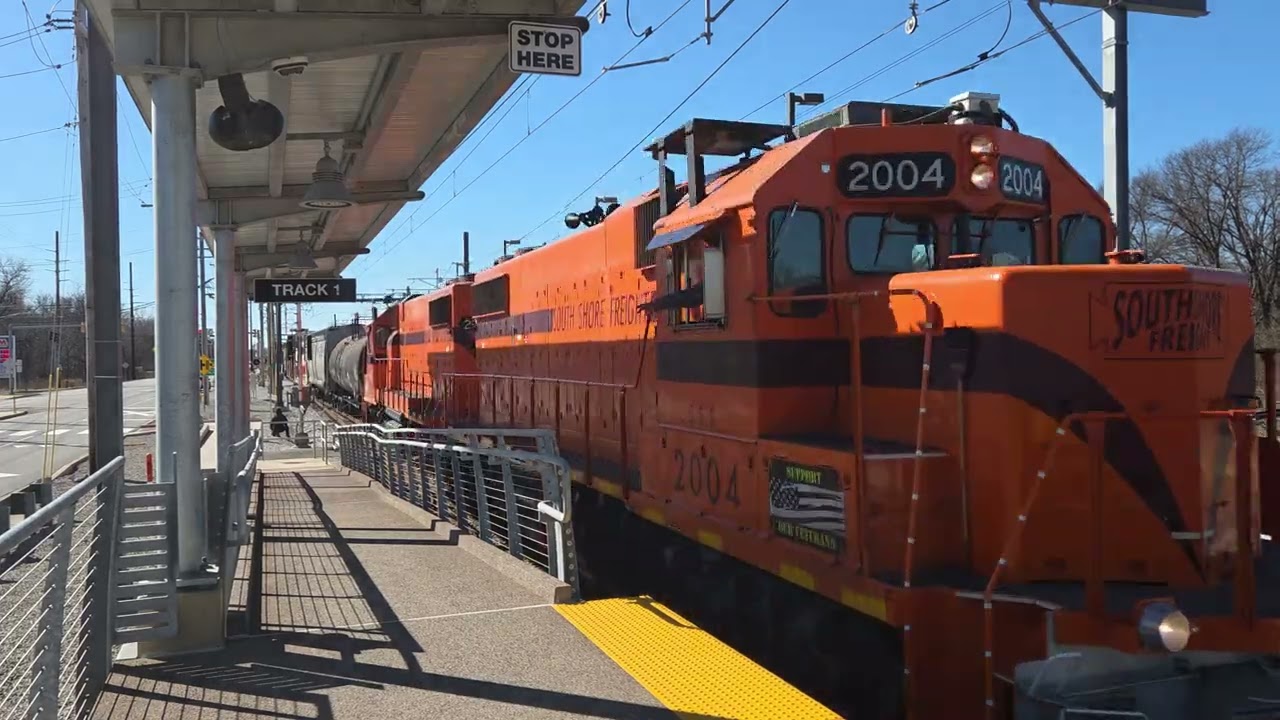 CSS And NICTD Trains At Ogden Dunes And Beverly Shores Indiana