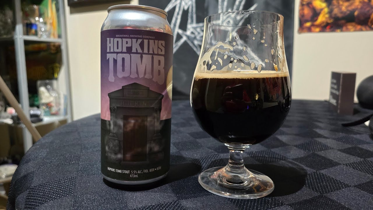 Beer Review - Breakwater Brewing - Hopkins Tomb Stout - 5.5% ABV 