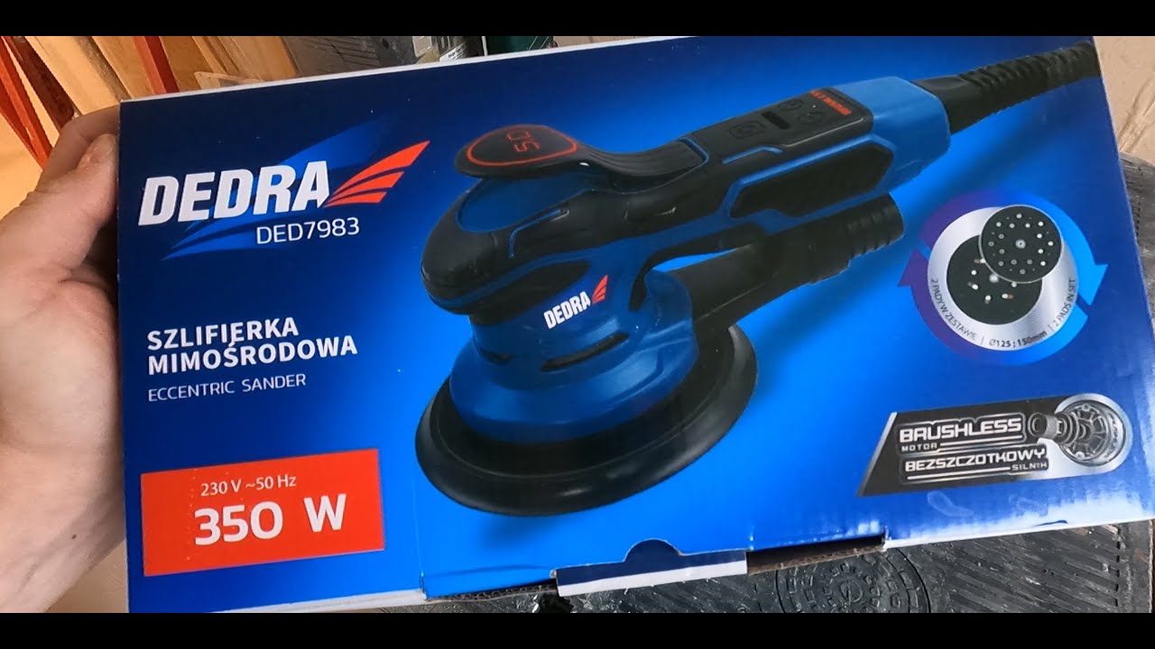 SZLIFIERKA MIMOŚRODOWA DEDRA  125mm/150mm - Test / unboxing
