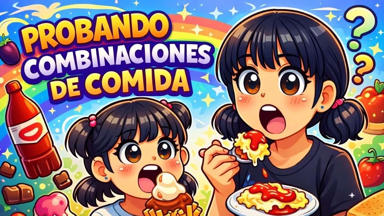 Probando combinaciones de comida con mi hija #mamaehija #soygaby #retodecomida #parati #fyp #viral 