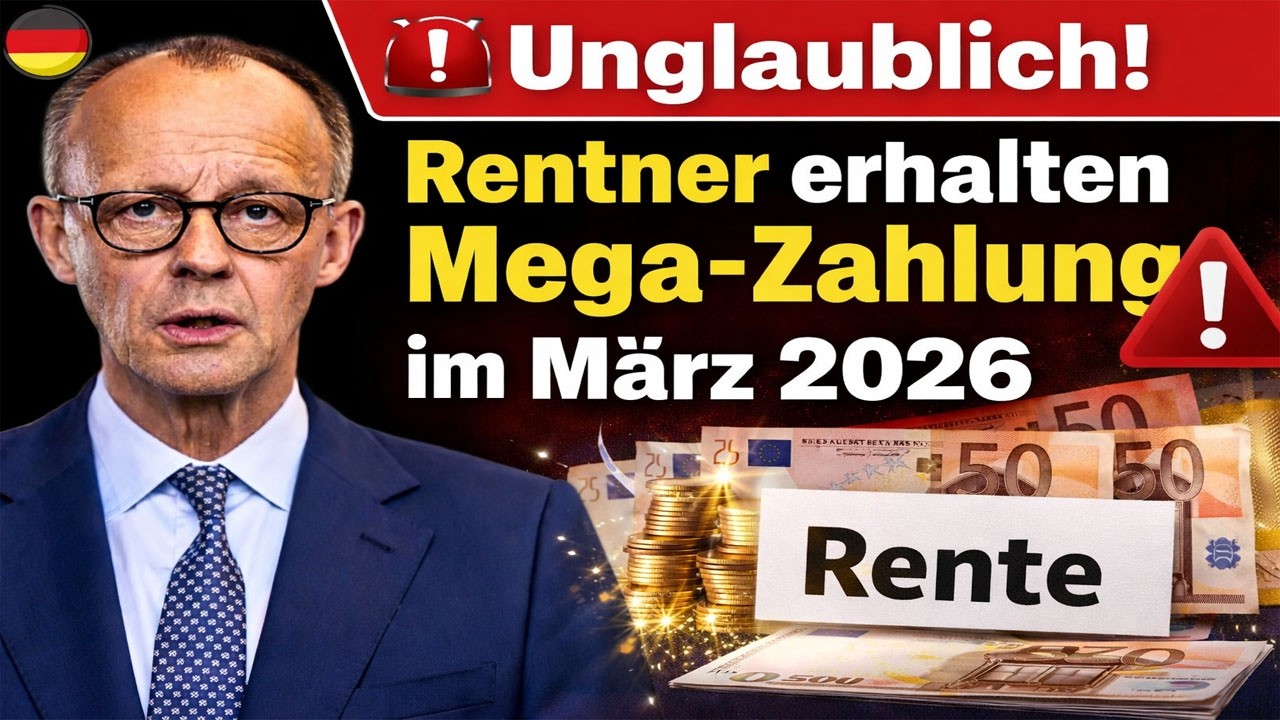 🚨 Unglaublich! Rentner erhalten Mega-Zahlung im März 2026