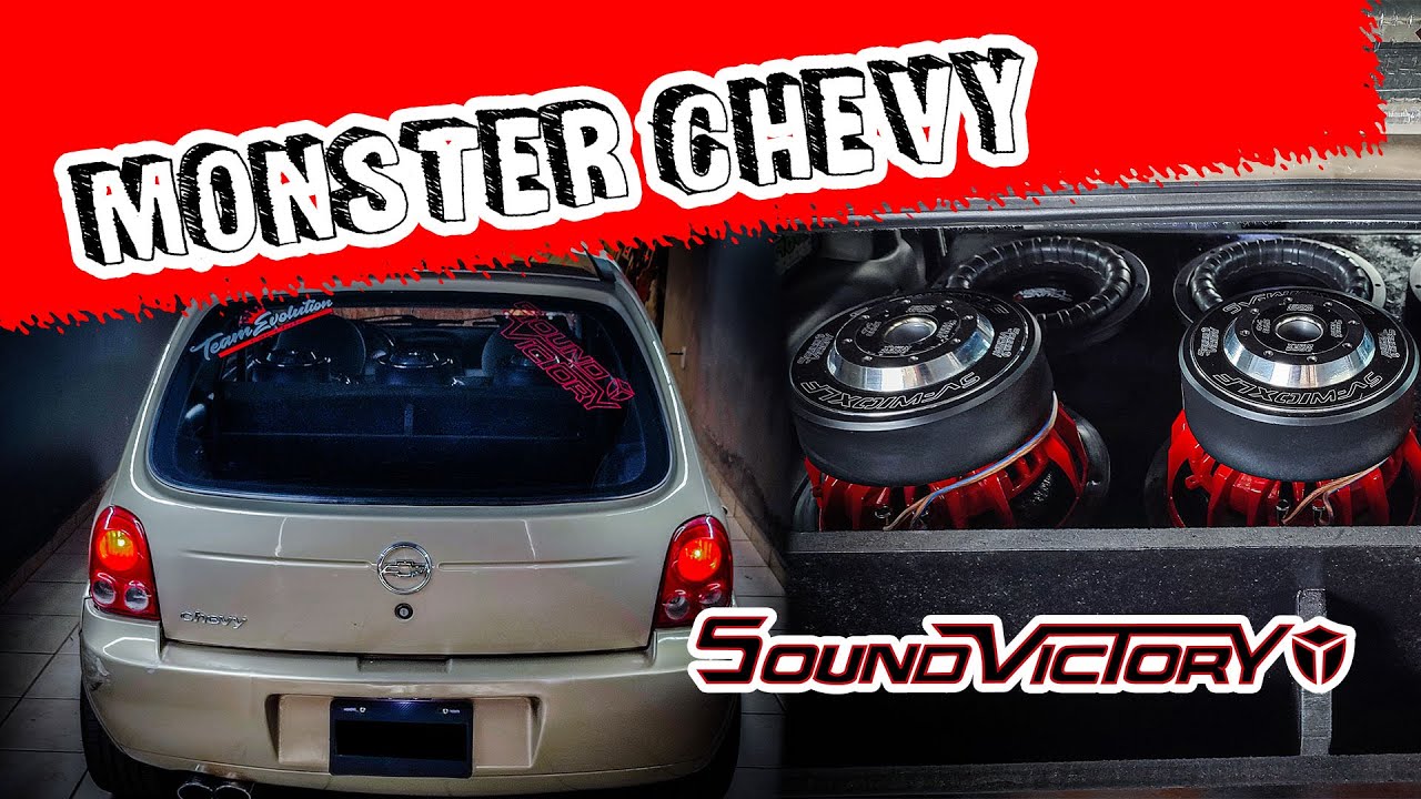 6 SUBWOOFERS=9000 WRMS DE PUROS BAJOS /MONSTER CHEVY BY ADRUS/SOUND VICTORY CAR AUDIO