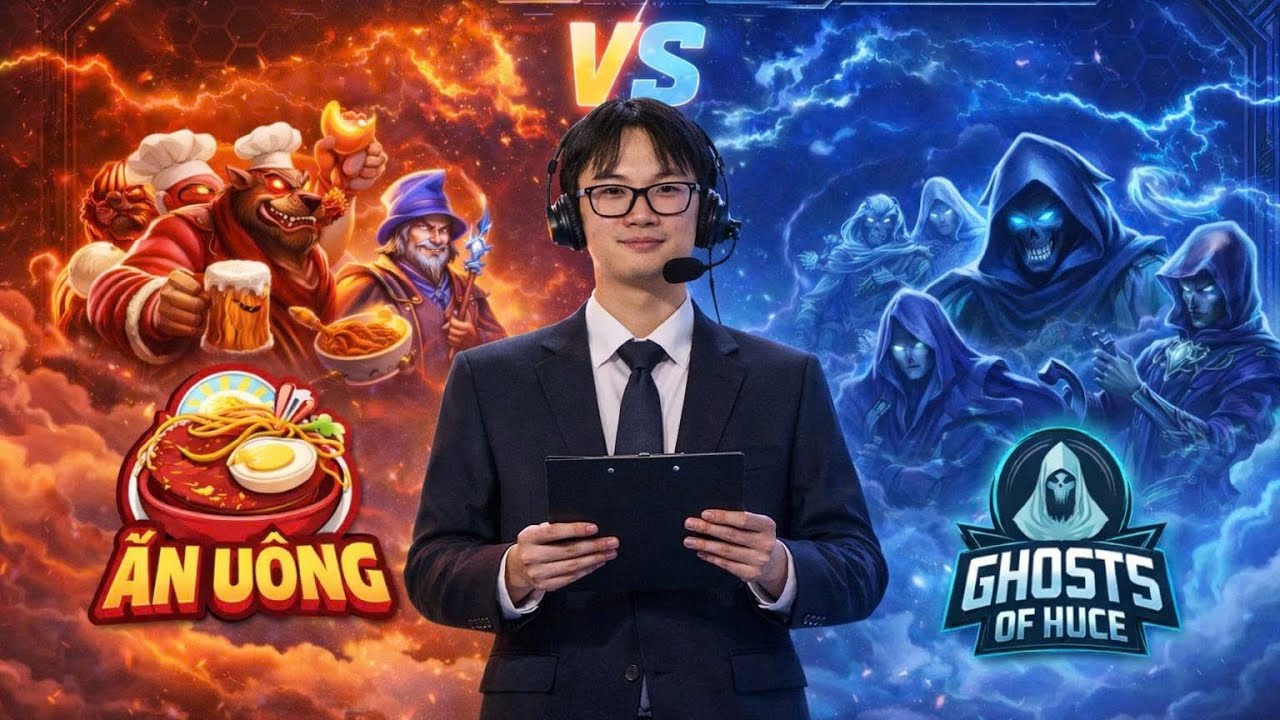 Góc nhìn caster và POV PunPun tái hiện giải sinh nhật HUCE giữa GHOST HUCE 2.0 vs ĂN UỐNG 2.0