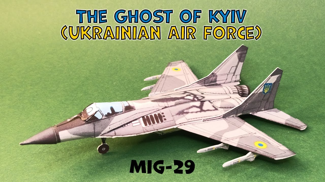 The Ghost of Kyiv (Ukrainian Air Force) | Mig-29 Paper Model | How to Make Paper Airplane Model