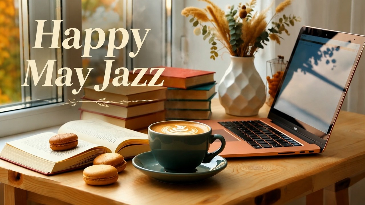 Happy May Jazz ☕ Positive Spring Morning Coffee with Smooth Bossa Nova for Upbeat Your Moods ~